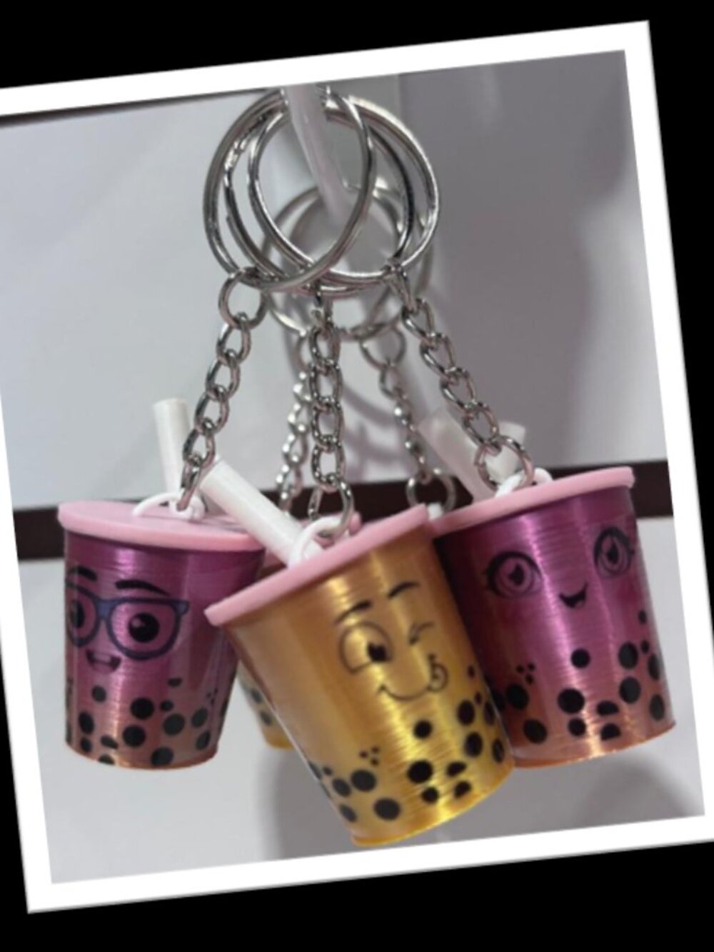 BOBA TEA MINI KEYCHAIN